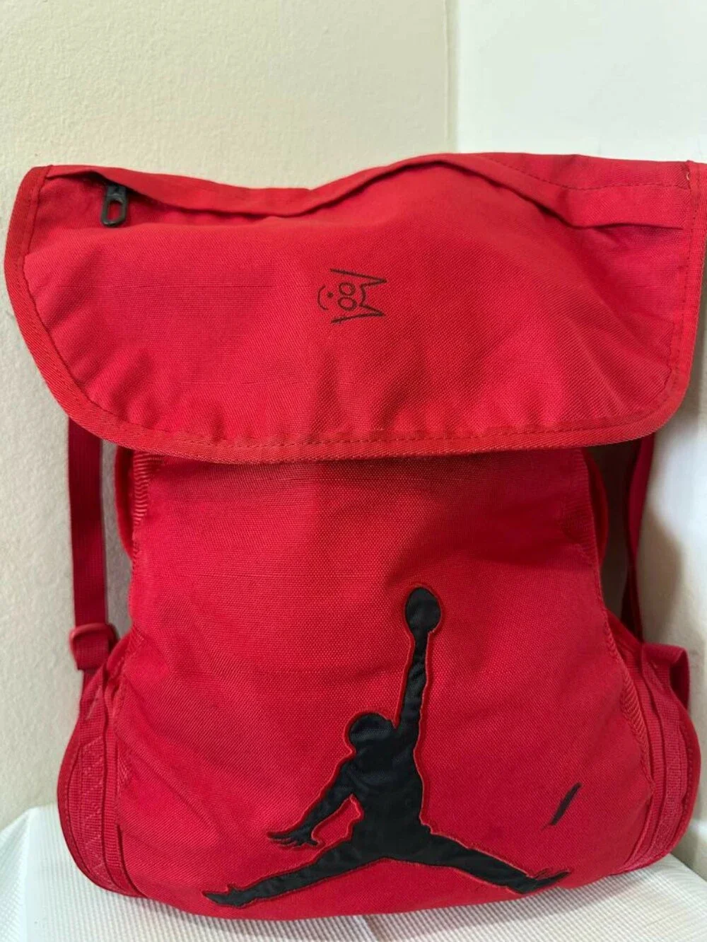 Jordan Jumpman Drawstring Backpack|Prominent Black Logo and a Top-loading Design
